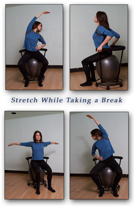 yoga ball chair exercises
